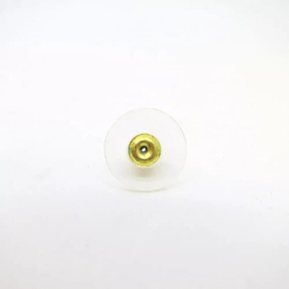 Authentic CHANEL Round Earrings A2I Purple Brass - Picture 6 of 9